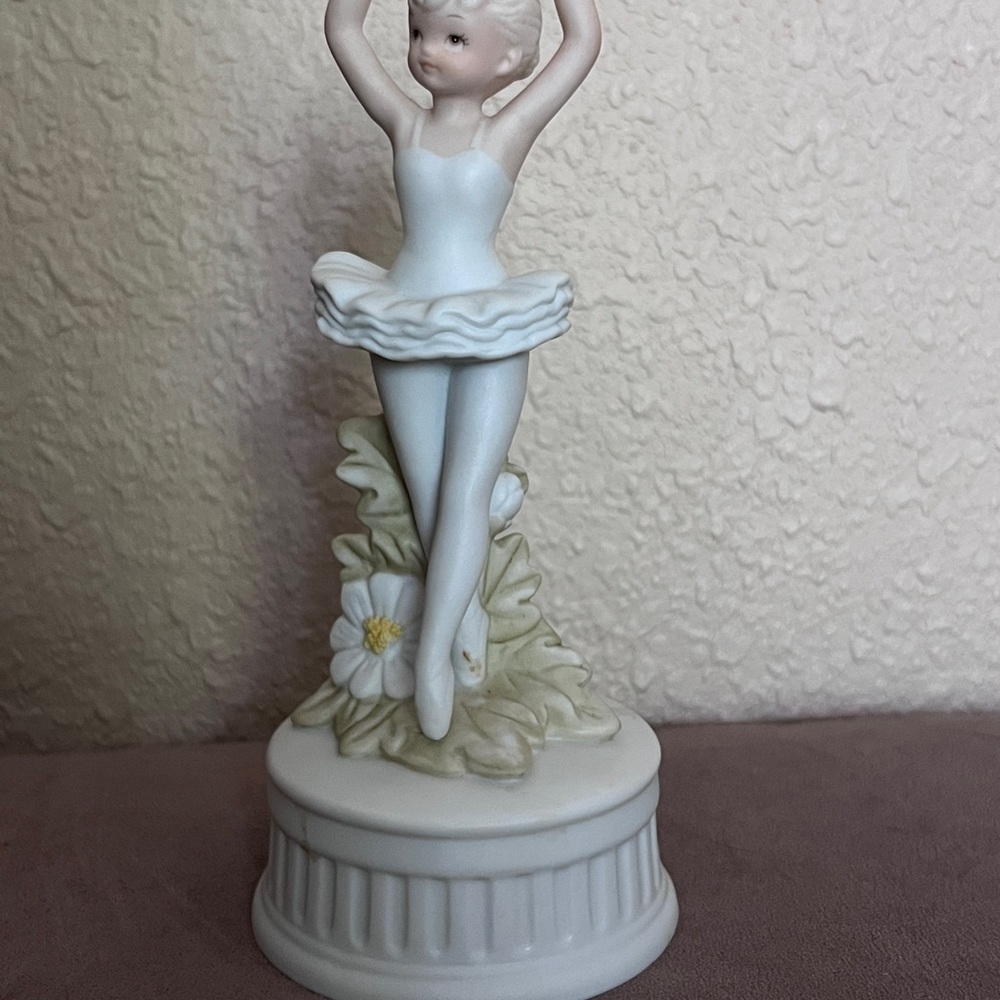 White Ballerina Figurine